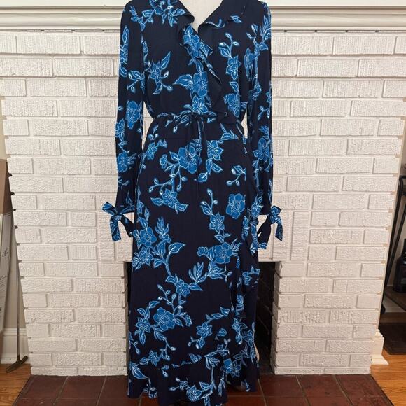 Draper James Geranium Floral Wrap Dress – Size 8 (Excellent Pre‑Owned) - Picture 2 of 11